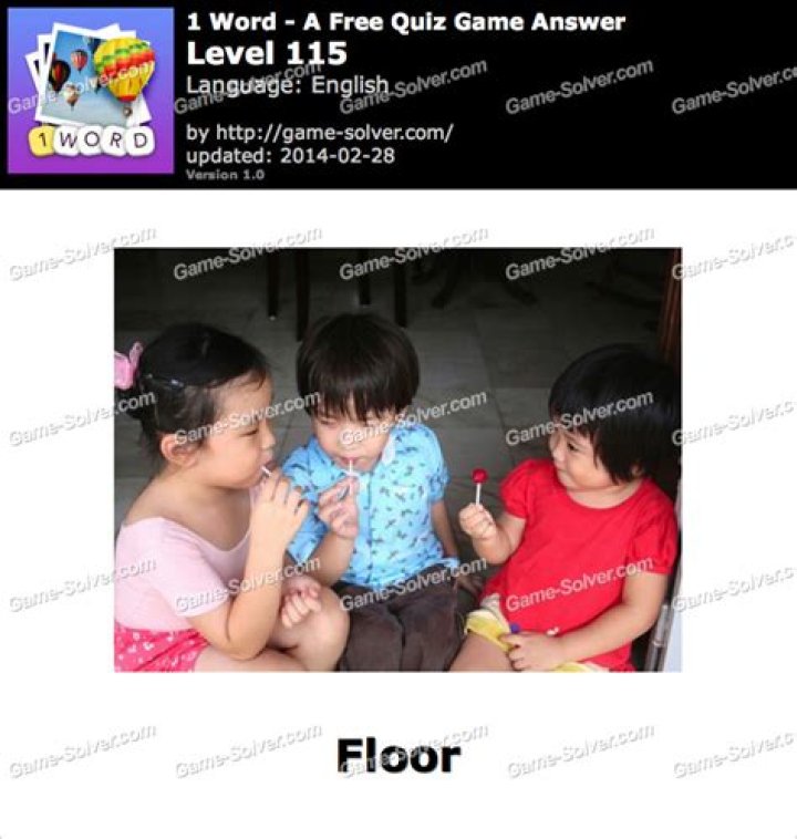 1 Word A Free Quiz Game Level 338 • Game Solver