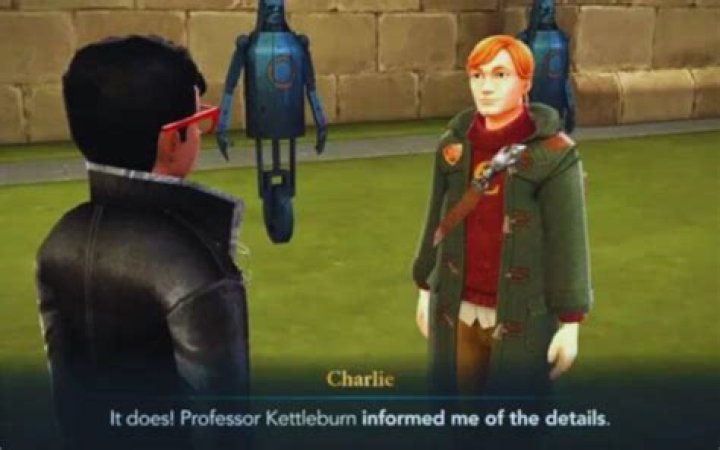 Harry Potter: Hogwarts .. - How to beat Charlie's dragon quiz?