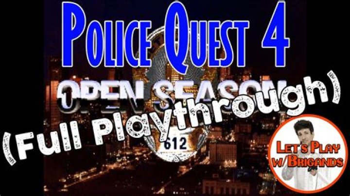 Police Quest 4: Open Season Walkthrough