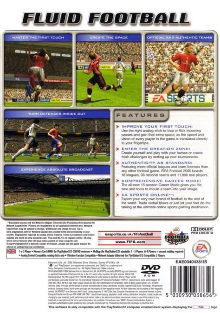 FIFA Soccer 2005 PS2 Cheats