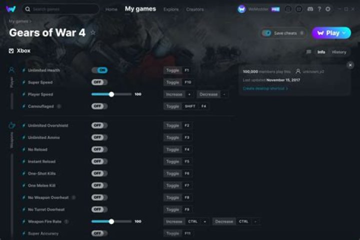 Gears Of War PC Cheats