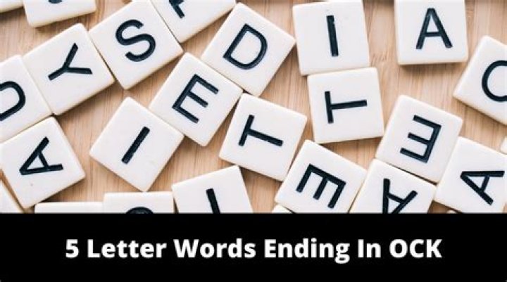 5 Letter Words Ending With OCK