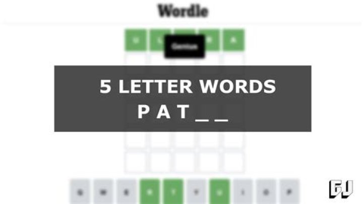 5 Letter Words Starting with PAT - Wordle Help and Hints