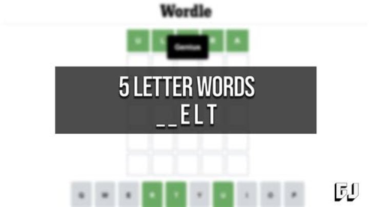 5 letter words that end with ELT – Wordle Help
