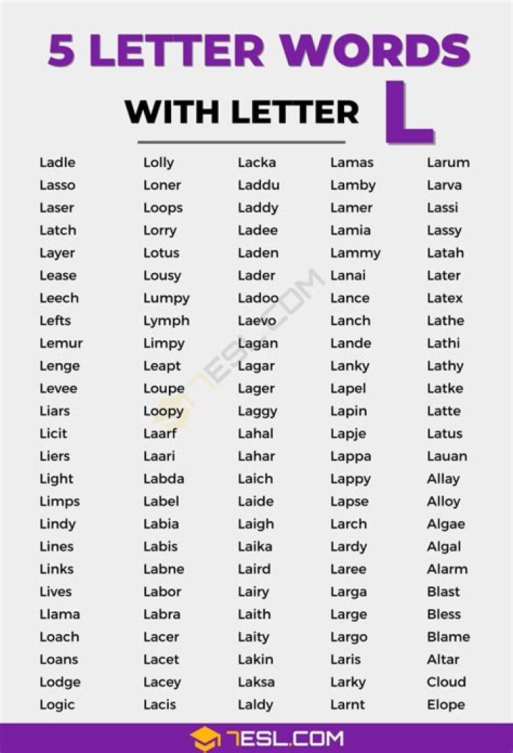 5 letter words with L as 3rd and O as 5th letter
