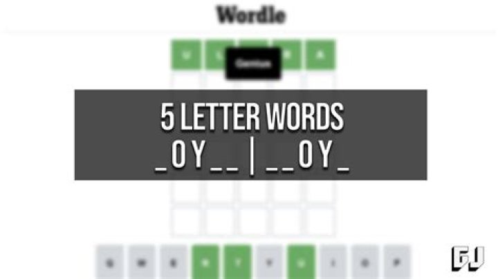 5 Letter Words with OY in the Middle - Wordle Game Help
