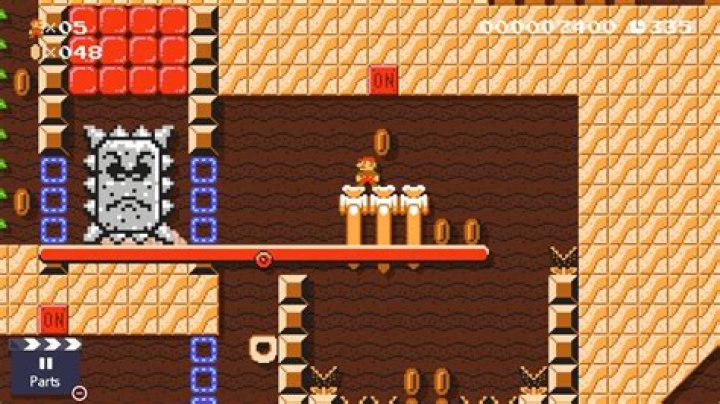 Super Mario Maker 2 Ancient Seesaw Fortress level | How to complete