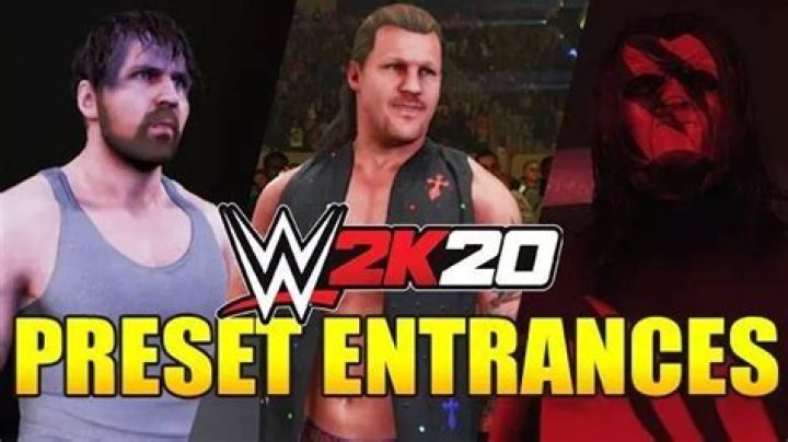 WWE 2K20 Entrance List | All creation suite options