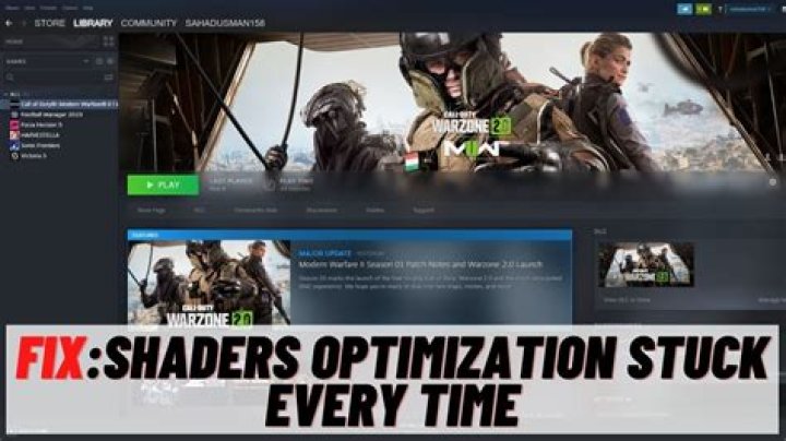 Why is Modern Warfare installing shaders every time?