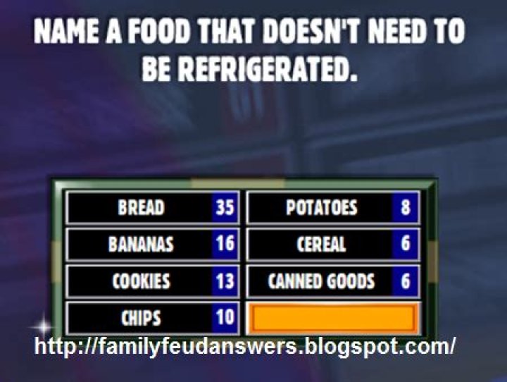 Family Feud® Live! - Name A Food That Doesnt Need To Be ..