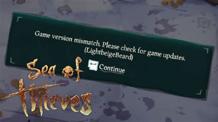 Sea of Thieves Lightbeige Beard Error: How to fix game version mismatch