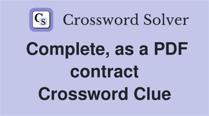 Adverb in many a contract Crossword Clue and Answer