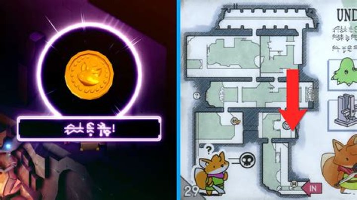 All coin locations in Tunic