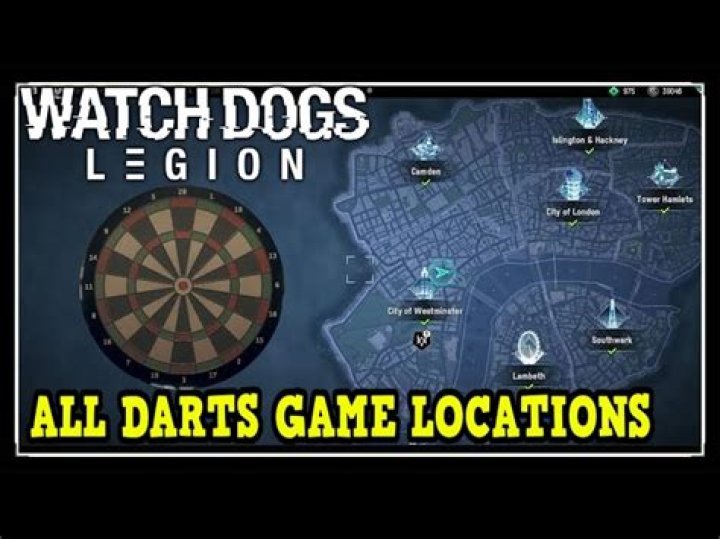 Watch Dogs: Legion : All Darts Game Locations