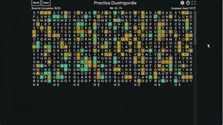 All Duotrigordle #83 Answers (May 24, 2022)