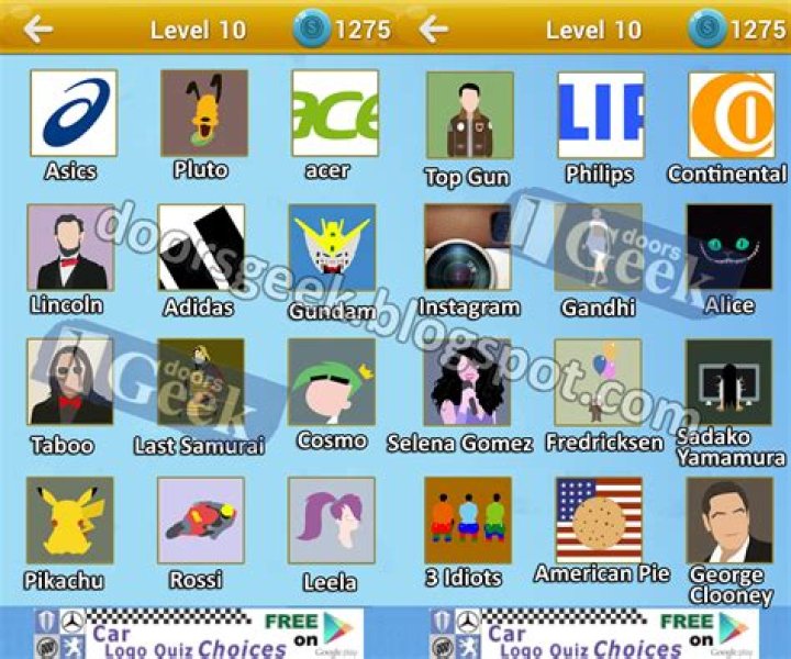 All Levels Index - 100 Doors