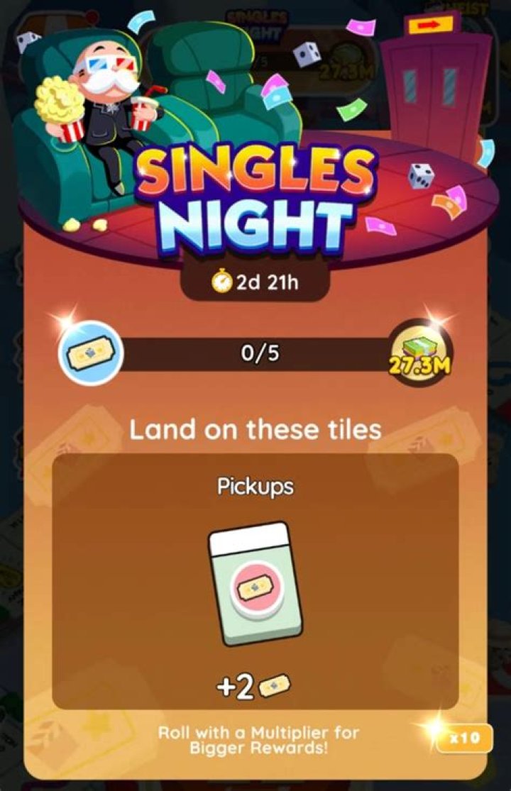 All Monopoly GO Singles Nights Rewards and Milestones