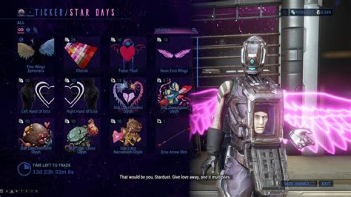All Star Days 2023 items in Ticker's Shop in Warframe – full inventory and prices
