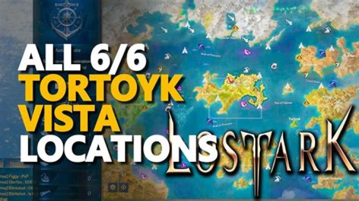 All Vista locations in Tortoyk in Lost Ark
