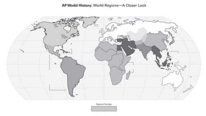 AP World History Regions Map — Printable Worksheet