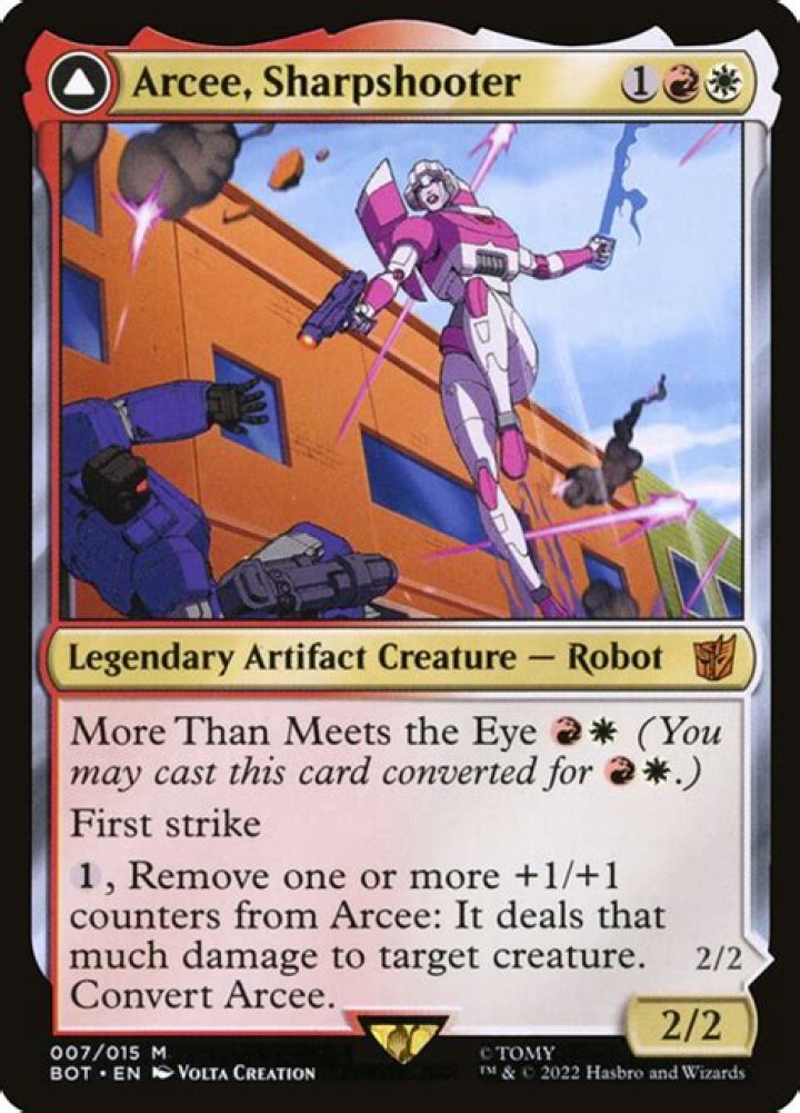 Arcee, Sharpshooter // Arcee, Acrobatic Coupe | Transformers
