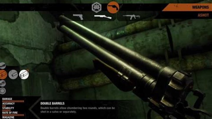 Ashot Double Barrel Pistol Location