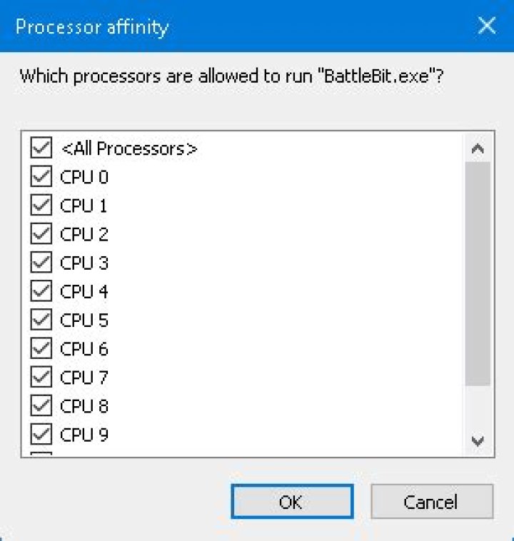 BattleBit Remastered – Single CPU Core Affinity Stuttering Problem Fix
