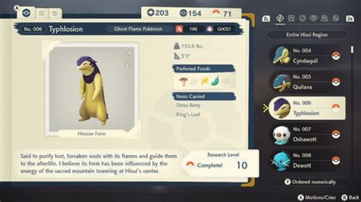 Best Nature for Cyndaquil, Quilava, and Typhlosion in Pokémon Legends: Arceus