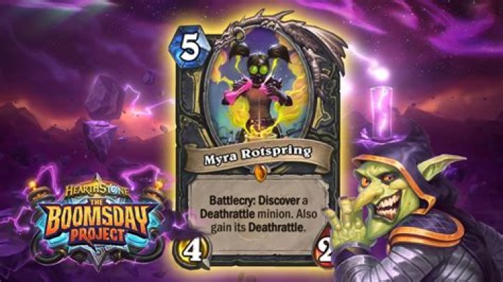 Myra Rotspring is the new legendary Rogue minion coming in The Boomsday Project