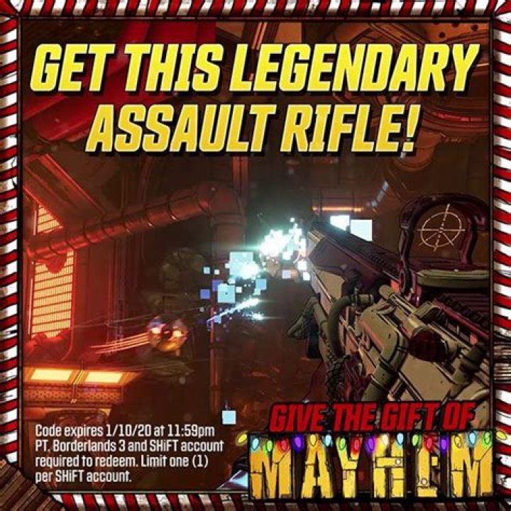 Borderlands 3: Use These SHiFT Codes To Unlock Unique Holiday Skins & Legendary Guns