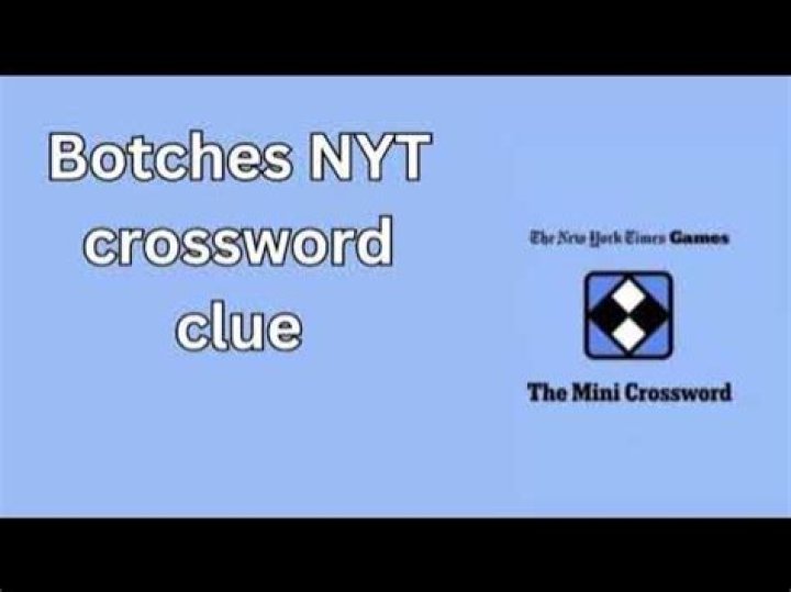 Botches Crossword Clue
