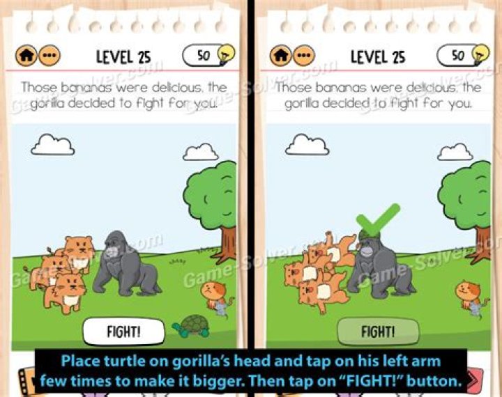 Brain Test 2 Toms Adventure Level 25 Answers • Game Solver