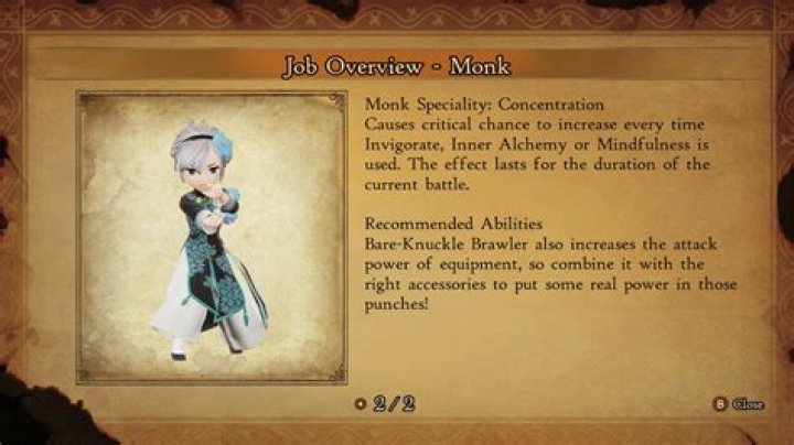 
Bravely Default 2: Monk Guide