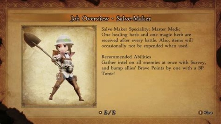 
Bravely Default 2: Salve-Maker Guide