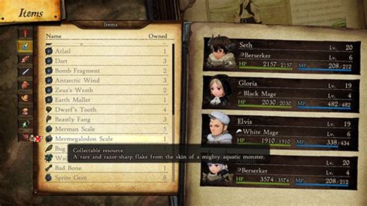 
Bravely Default 2: What are Collectable Resources for?