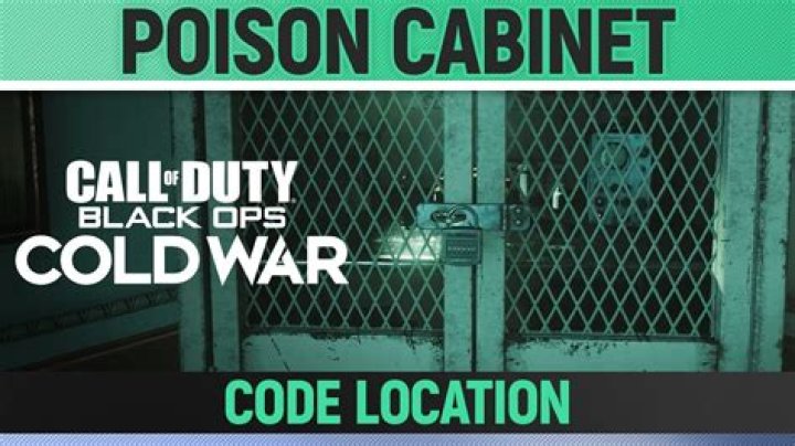 
Black Ops Cold War – Desperate Measures Poison Cabinet Code