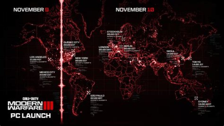 Call of Duty: Modern Warfare 3 Release Times in All Time Zones