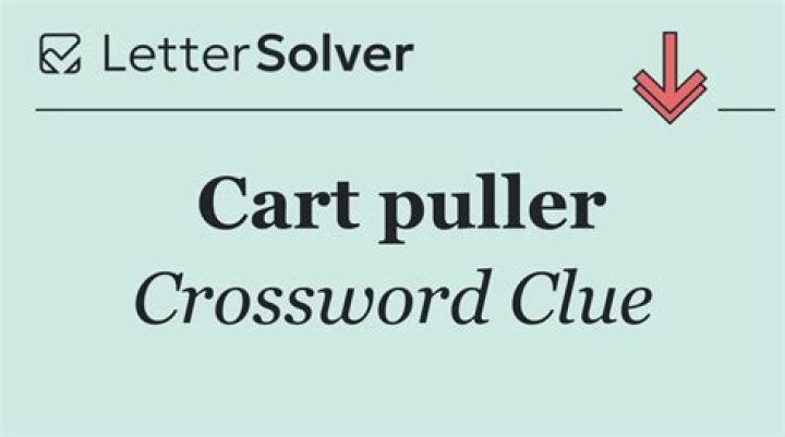 Cart puller Crossword Clue and Answer