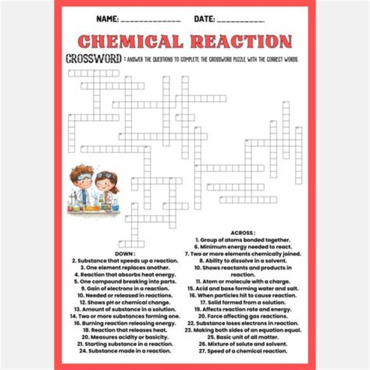 Certain chemical reaction crossword clue answer