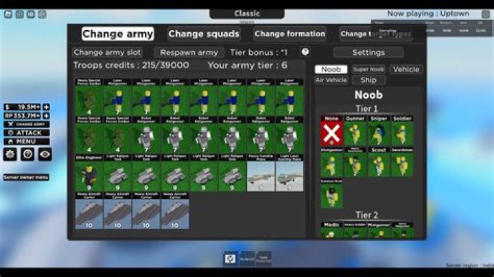 How To Change Your Army [Noob Army Tycoon]