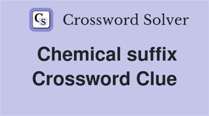 Chemical suffix with "cyan" or "ox" crossword clue answer