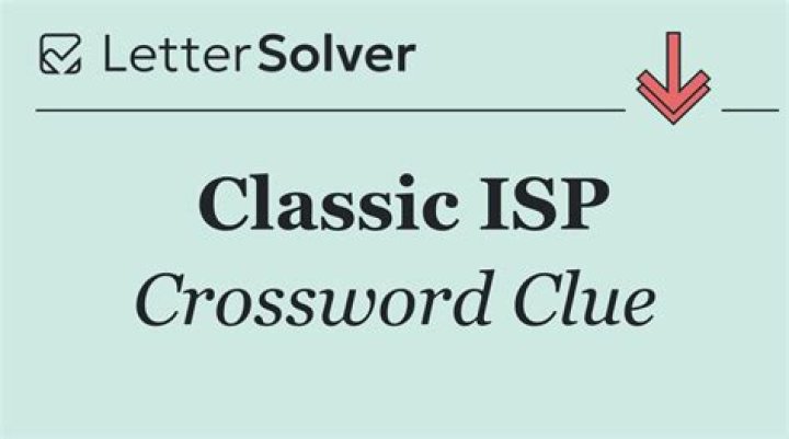 Classic ISP crossword clue answer