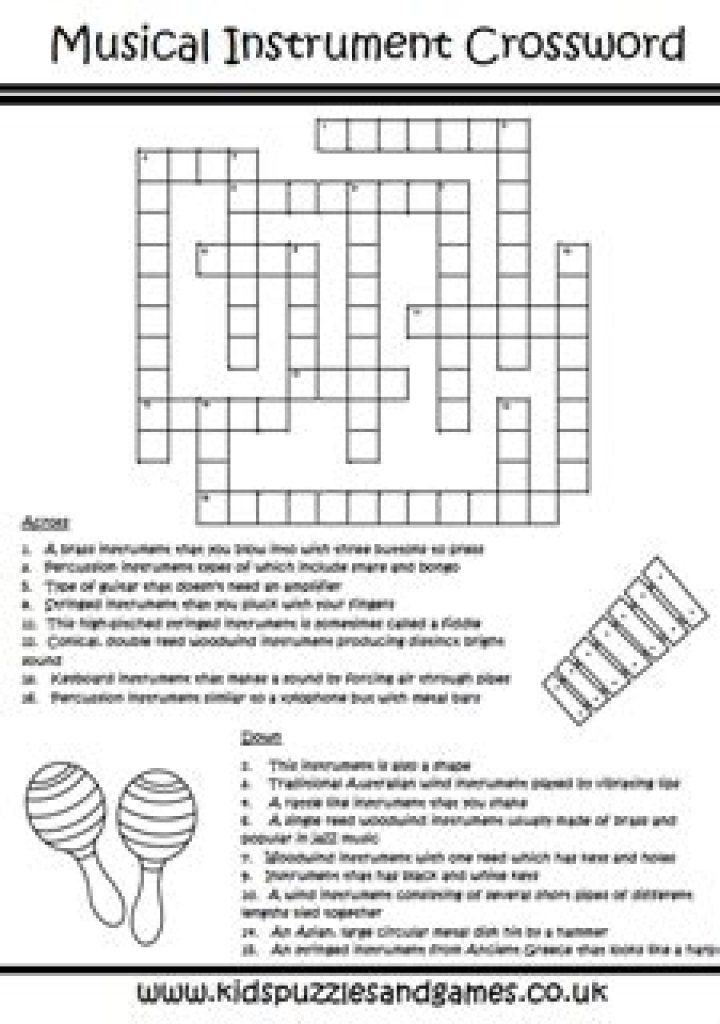 Coiled musical instrument crossword clue answer