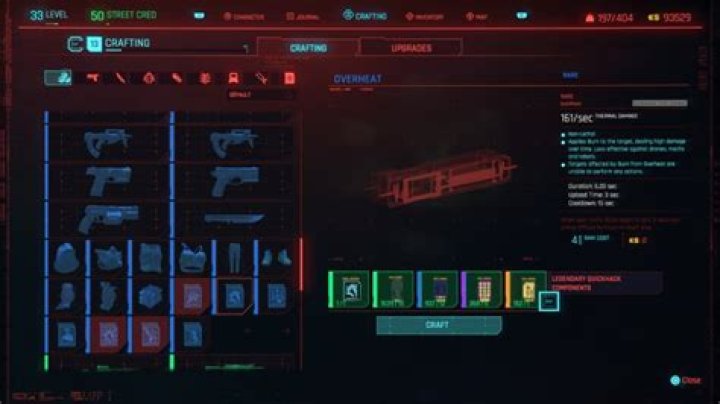 Cyberpunk 2077 Where To Find Crafting Specs
