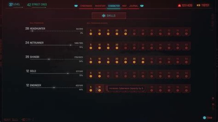 Cyberpunk 2077 Engineer Leveling Guide