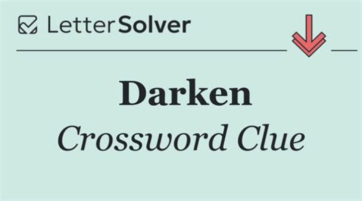 Darken with a pencil crossword clue answer
