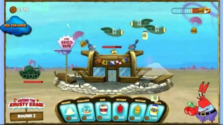 Defend The Krusty Krab - Spongebob Games