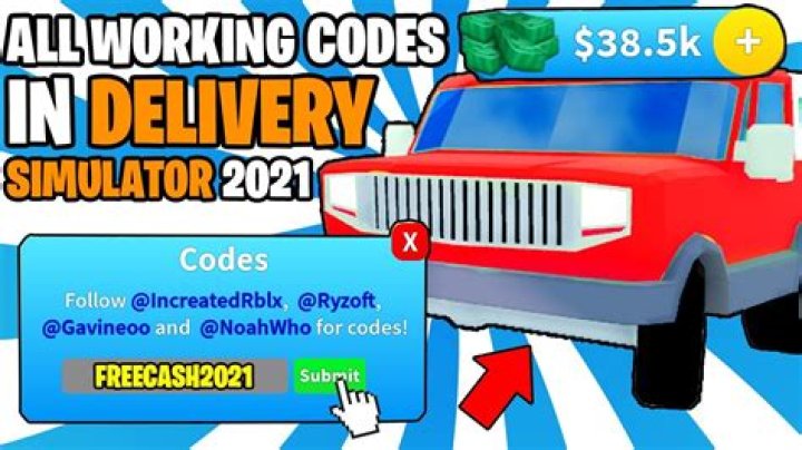 Delivery Simulator Codes June 2022 (Roblox)