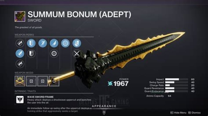 Exotic And Legendary Swords Location: Destiny 2 Weapons Guide
