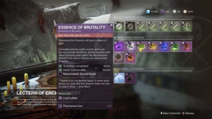 
Destiny 2 Shadowkeep – Where to Get Necromatic Strand, Essence of Brutality Quest